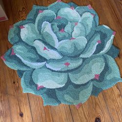Succulent Rug 3’x3’