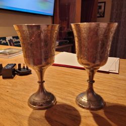 world gift ZY India Silver cups x 2