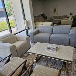 2-pc Fabric Loveseat-Nevio 