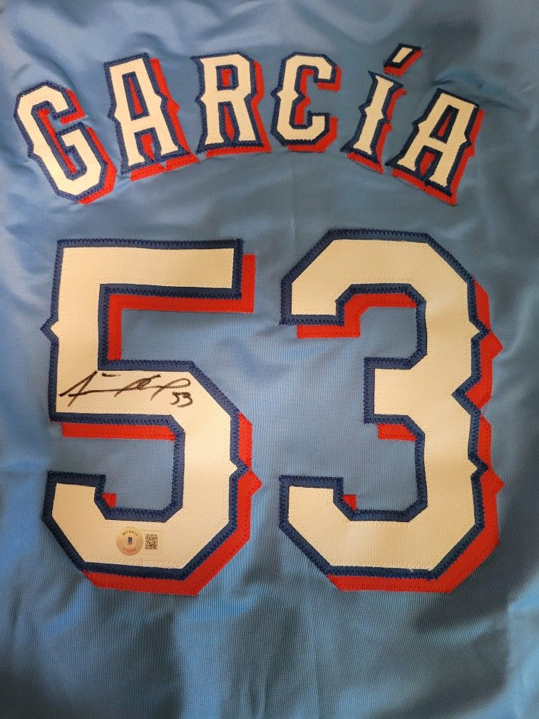 ADOLIS GARCIA AUTOGRAPHED JERSEY
