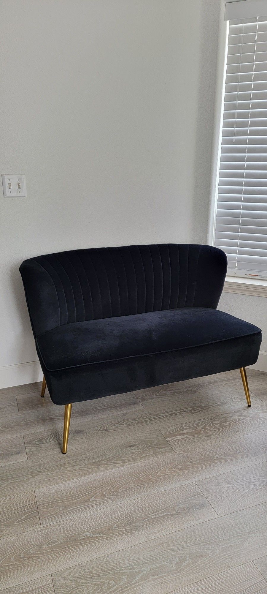 Excellent ZOBIDO Velvet Couch Modern Loveseat Sofa For Living Room /Kitchen