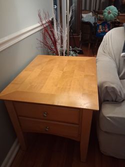 Solid Wood End Table