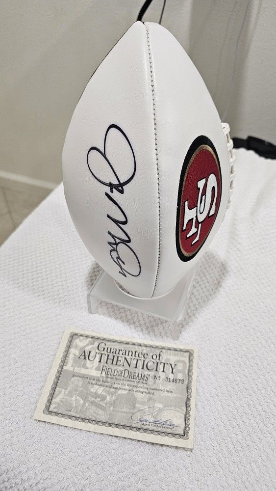 Autographed 49ers Football