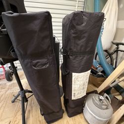 Two Pop Up Tarps 10x10