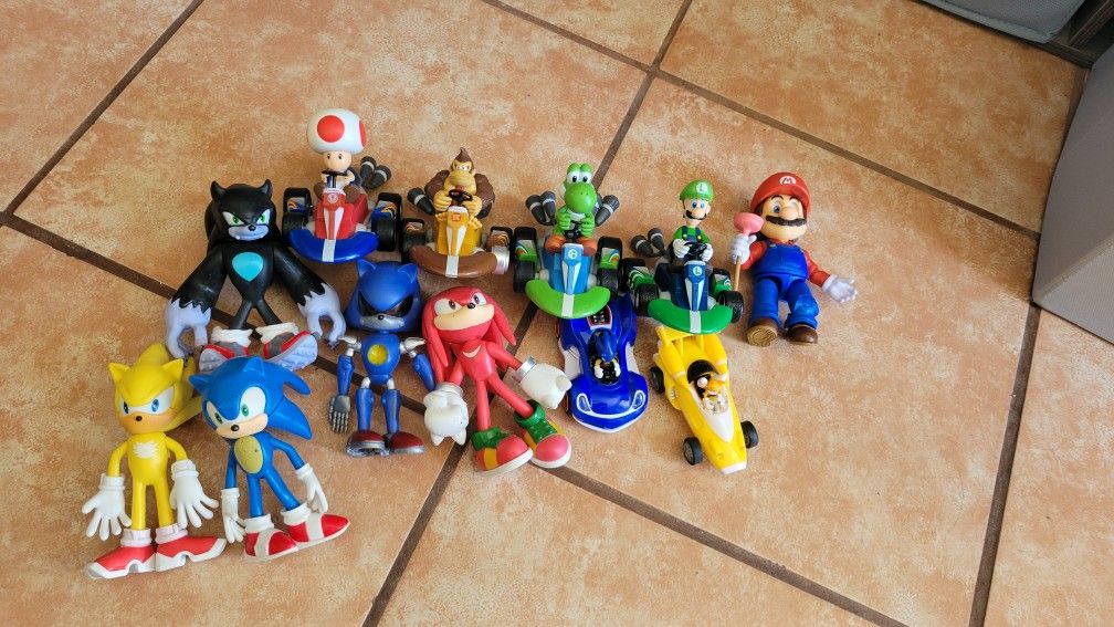 Mario Sonic Toy Cars