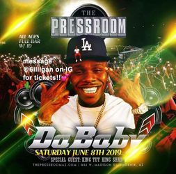 DA BABY TICKETS PRESSROOM PHX