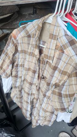Free plaid shirt, size M or L