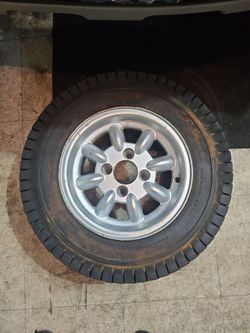 Wheels and tire for golf cart