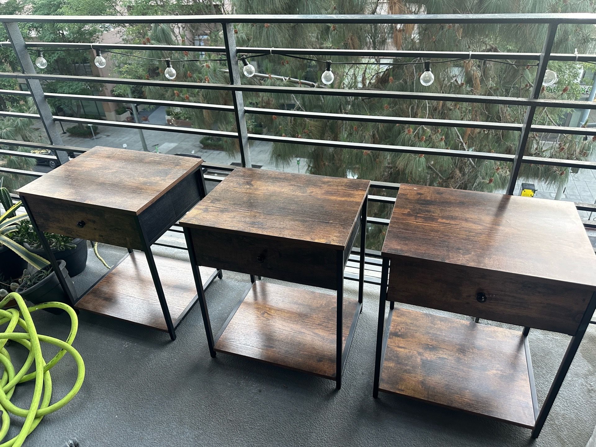 3 Matching Nightstands / Side Tables