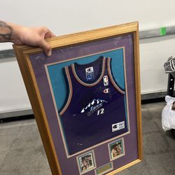 Signed Rare Vintage Champion NBA Utah Jazz John Stockton Basketball Jersey Toddler   