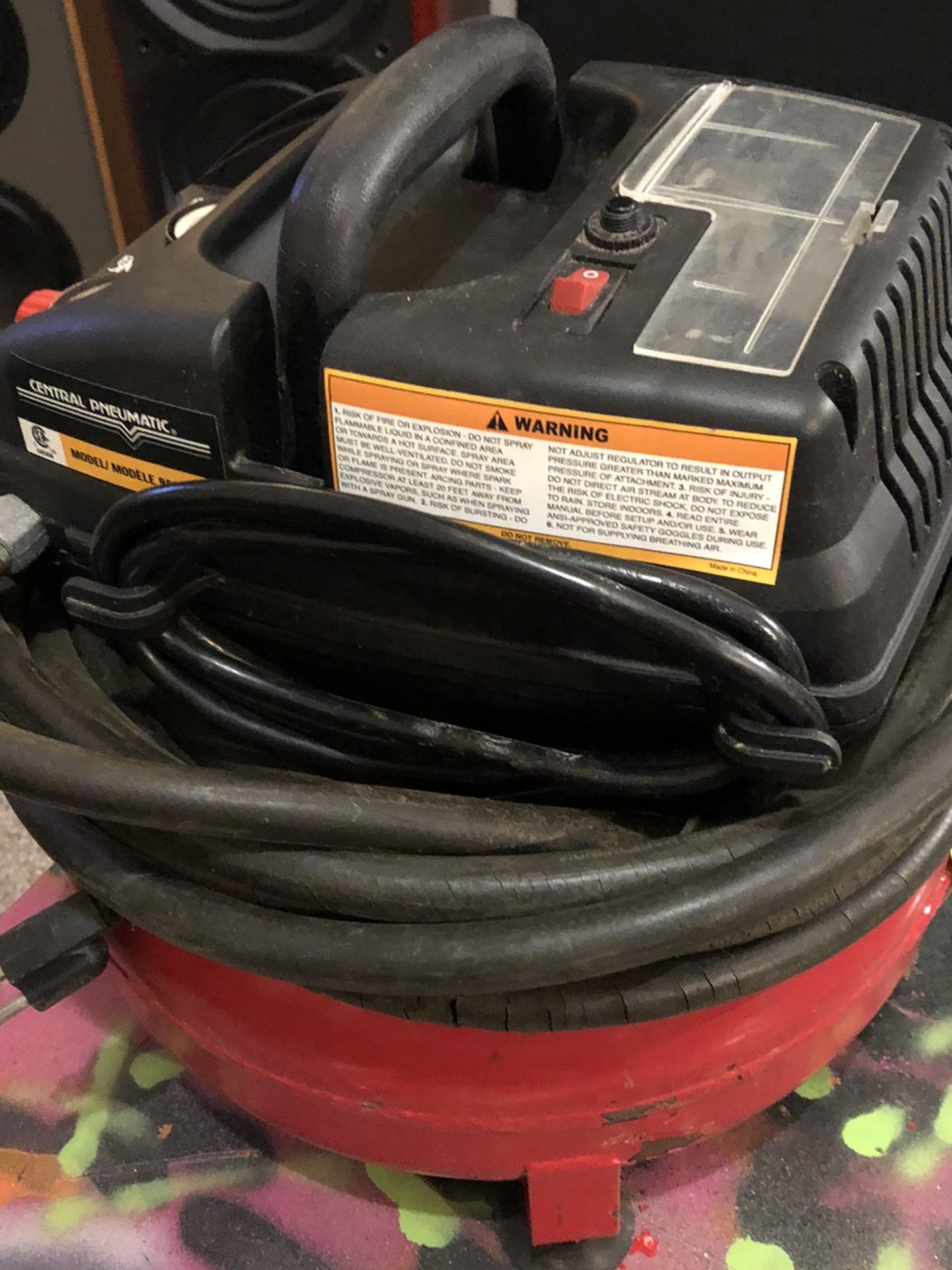 Central Pneumatic Pancake Air Compressor Model 95275