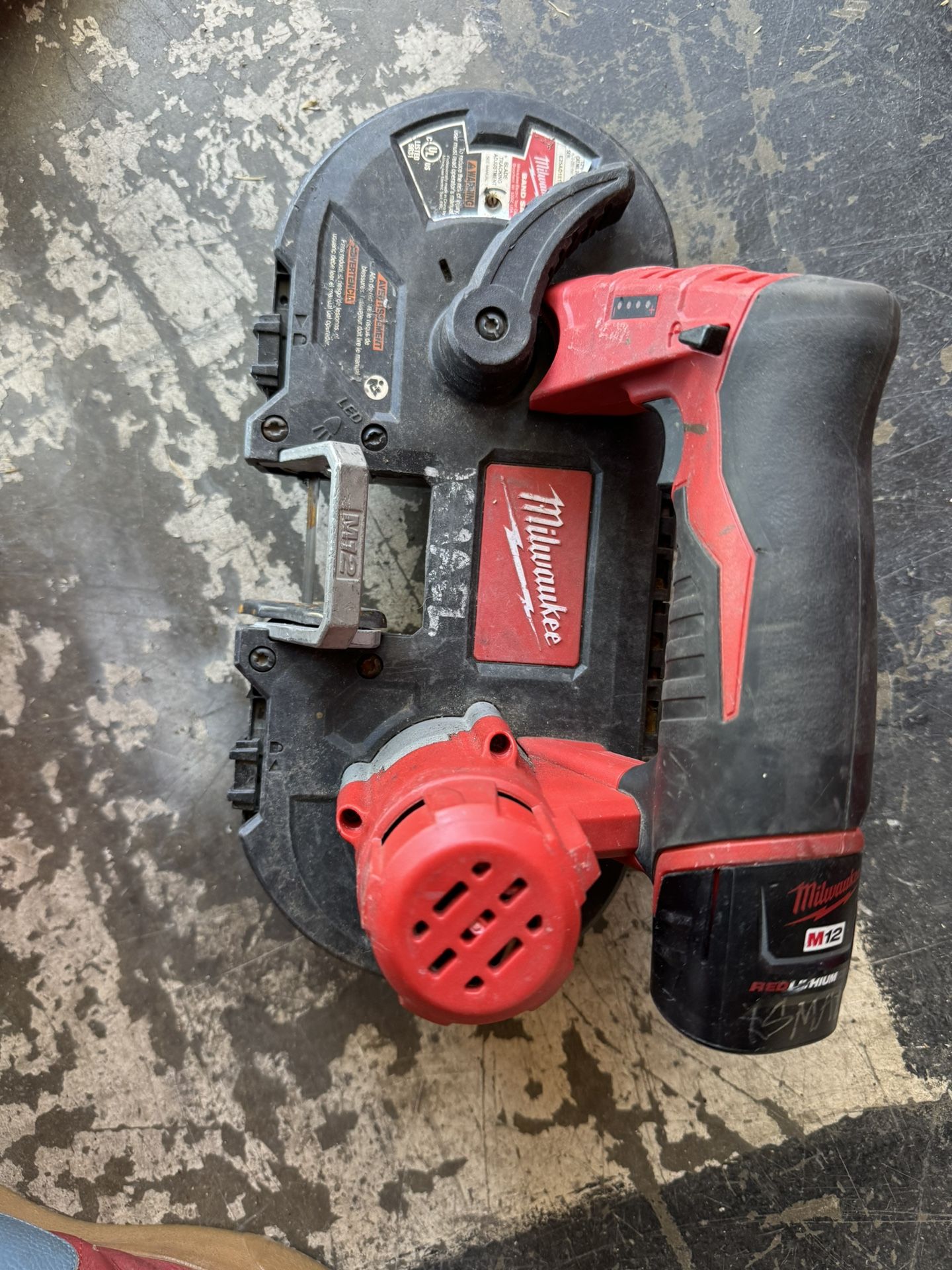 Milwaukee M12 Band Saw & Battery