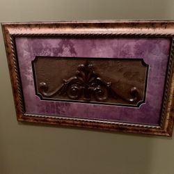 European Wall Art 3D Glass W/frame