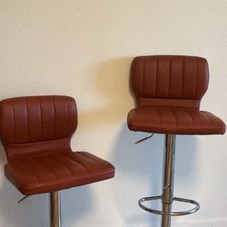 leather metal backed bar stools