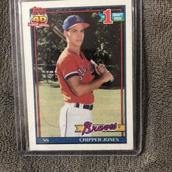 Chipper Jones Rookie Card Topps 40 Years Of Baseball #333