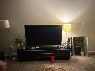 All black Tv stand