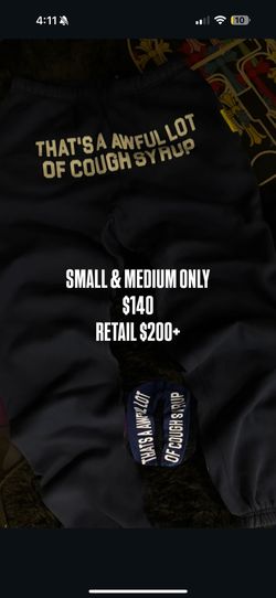 Awful Lot Of Cough Syrup Navy Sweats