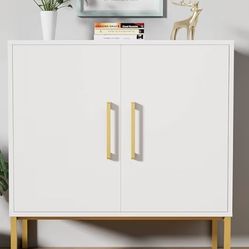 White Accent Cabinet 