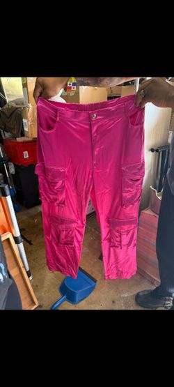 Women's pink polyester pants size 36