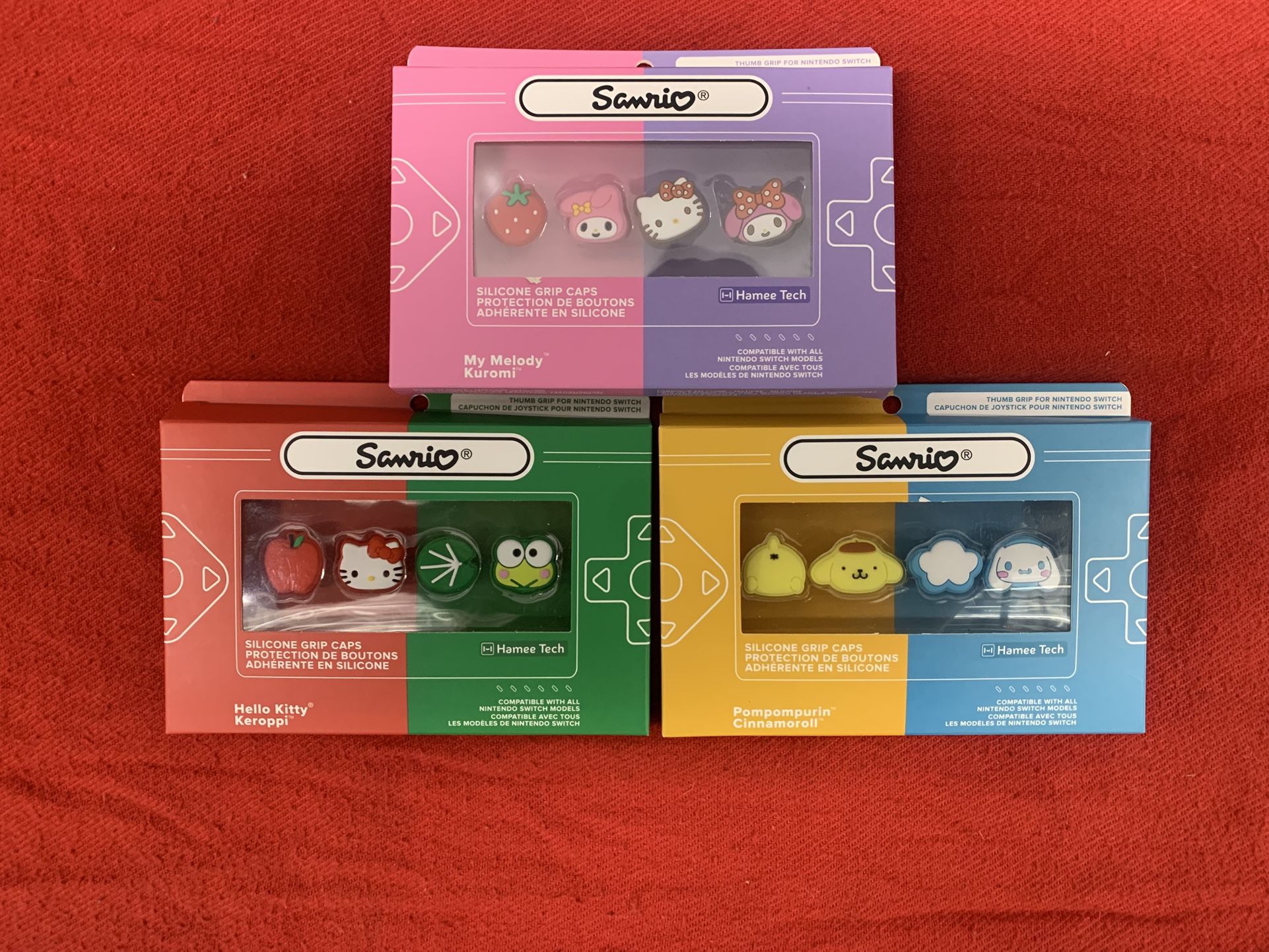 Hello Kitty Grip Caps For Nintendo Switch