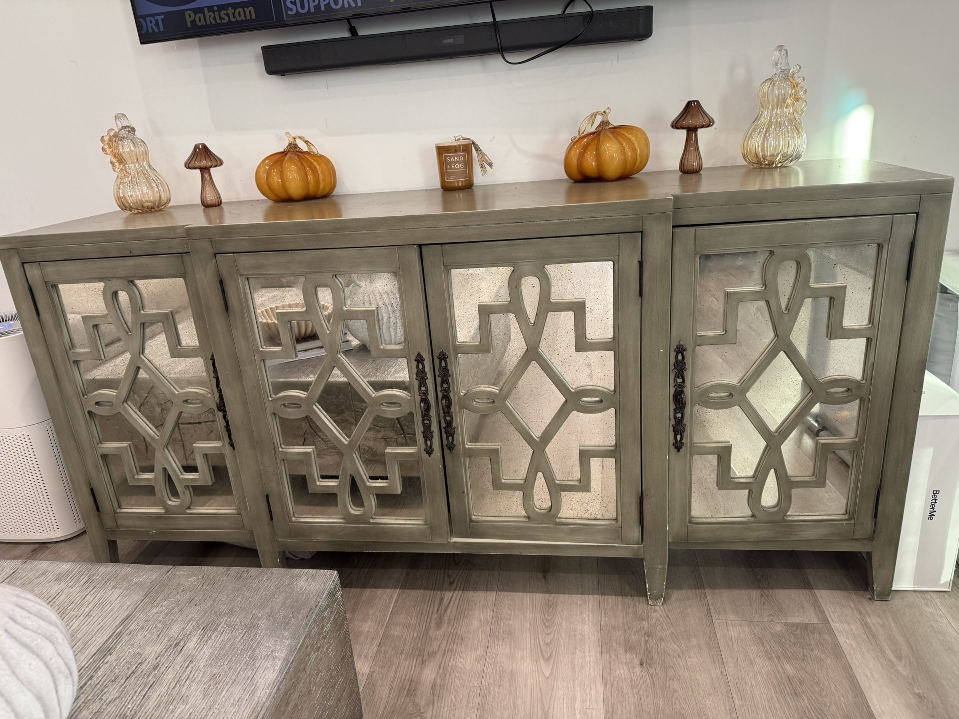 Houzz Mirrored Buffet Cabinet