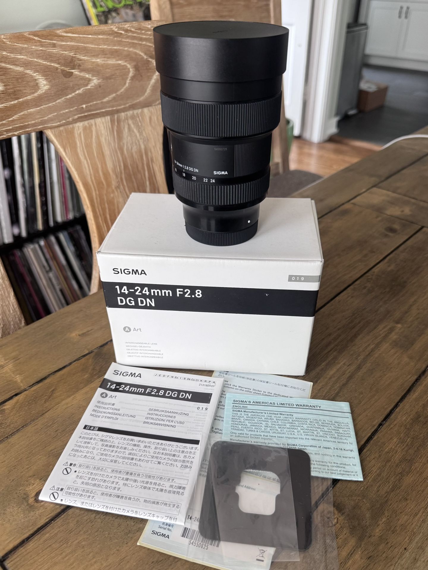 Sigma 14-24mm f/2.8 DG DN Art lens