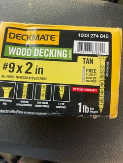 #9X2in wood decking screws