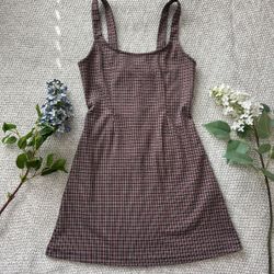 Plaid Mini Dress
