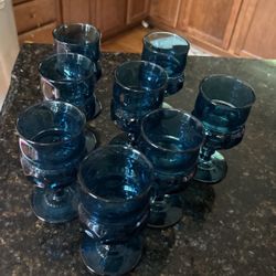Blue Vintage  Indiana Glass  8 