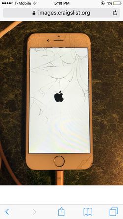 iPhone 6 cracked