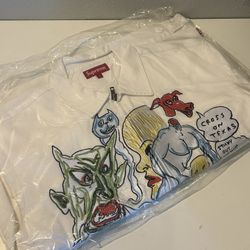 Supreme Daniel Johnston Embroidered Work Jacket White Size L