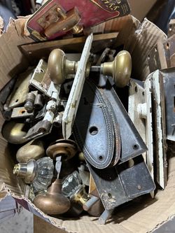 Antique locks and knobs