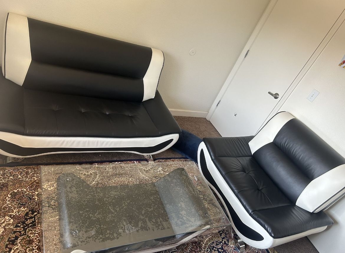 Black and White Sofa