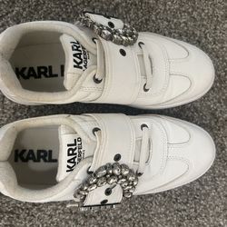 Women’s new rhinestone Karl lagerfield tennis shoes