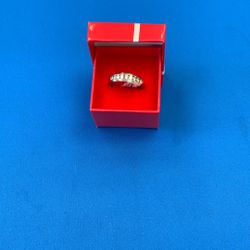Diamond Embedded Fancy Wedding Band