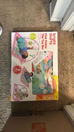Pink Palms Tiki Toy