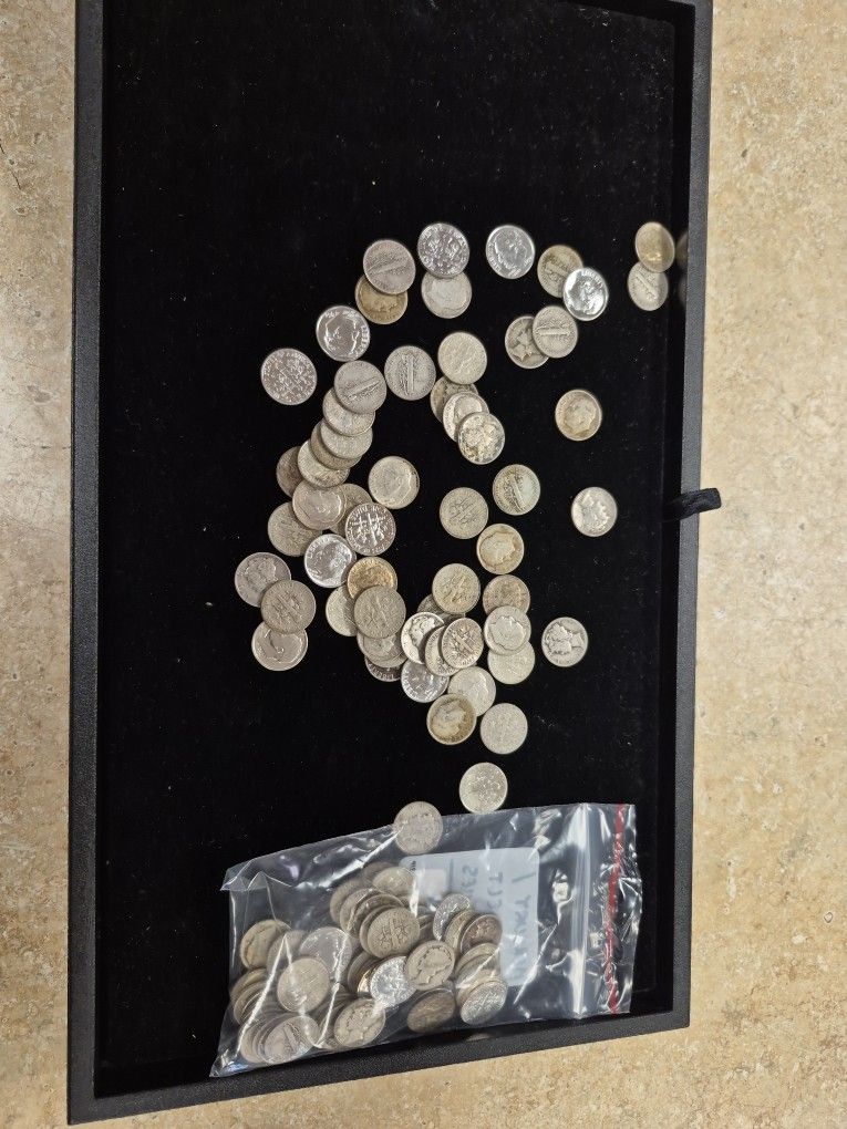Roosevelt And Mercury 90% Silver Dimes Price Is Spot