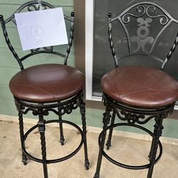 Leather high chairs