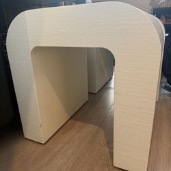 CB2 Linen Side Tables