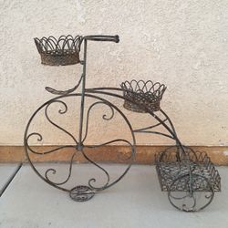 Iron Bicycle Plant Stand Three Level areas For Plants