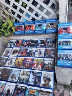 PS4 controls can work PS5 . $40 per control. 2 for $70! Or 4 for $100!. Same with Playstation 5 Games $40! Each or 4 for $120! All works 100% free del