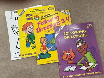 Following Directions Workbooks - Set of 4