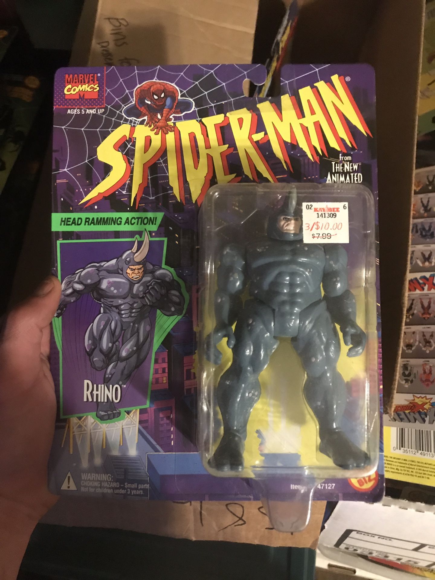 Spider-Man rhino action figure