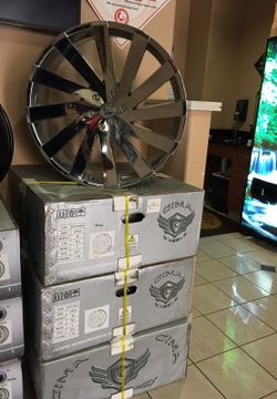 24x10 gima chrome Chevy and tires