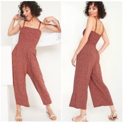 Old Navy Smocked Jersey Cami Jumpsuit
