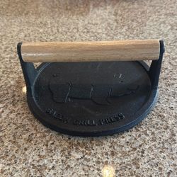Cast Iron Bacon Press