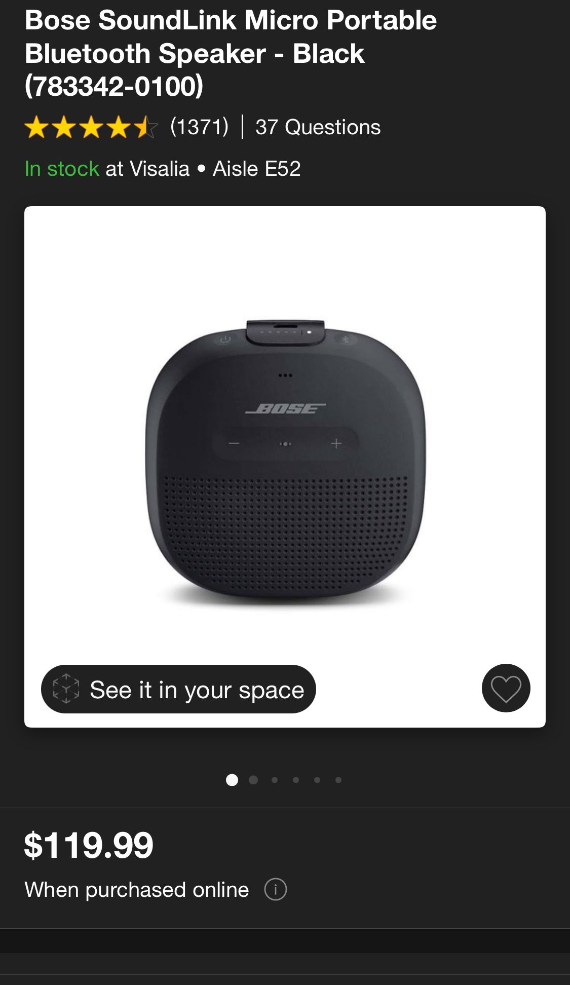 Bose soundlink Micro Portable Bluetooth Speaker!!!