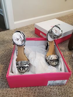 Snakeskin Heeled Sandals