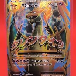 MP Mega Charizard Ex Full Art Evolutions Pokemon Card