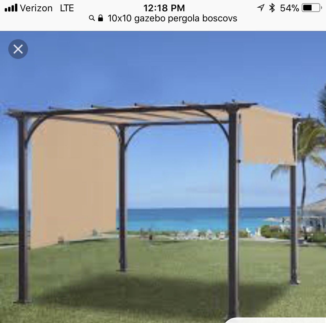 Brand new pergola/ gazebo in box from boscov’s. 10x10